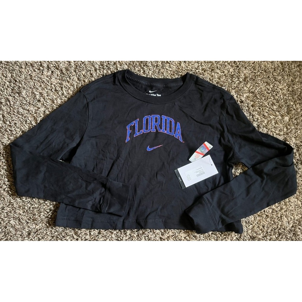 NEW Florida Gators Nike Women's Long Sleeve Boxy Crop T-Shirt (XS)